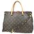 Louis Vuitton Pallas Tote Monogram Canvas with Leather MM Marrone