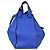 Loewe Hammock Leather Small Blu - vista 2