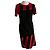 Kenzo Abito midi bicolore Nero Rosso