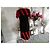 Kenzo Abito midi bicolore Nero Rosso - vista 4