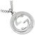 Pendente a maglie di catena Interlocking G inciso Gucci in argento sterling Large