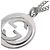 Pendente a maglie di catena Interlocking G inciso Gucci in argento sterling Large - vista 5