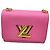 Louis Vuitton Twist MM Bolsa Couro Epi Rosa Fúcsia