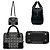 Borsa Loewe Amazona 19 Nero Blu navy - vista 2