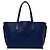 Borsa Tote Loewe T-Shopper Anagram Blu - vista 3