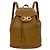 Salvatore Ferragamo Brown and Camel Leather Backpack