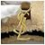 Borsa Mini Hobo Yves Saint Laurent Marrone Beige - vista 10