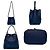 Borsa a tracolla Prada in pelle Saffiano Azzurro Blue - vista 2