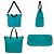 Borsa Tote Prada in nylon azzurro e pelle Blu chiaro - vista 2