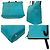 Borsa Tote Prada in nylon azzurro e pelle Blu chiaro - vista 7