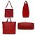 Borsa Tote Prada Vitello Daino Fuoco Red Rosso - vista 2