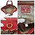 Borsa Tote Prada Vitello Daino Fuoco Red Rosso - vista 3