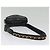 Ceinture enveloppe à chaîne Chanel en veau matelassé Noir - vue 7
