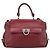 Salvatore Ferragamo Sofia Satchel Leather Medium Rosso