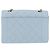 Chanel Vintage Diana Flap Quilted Lambskin Small Blu - vista 2