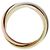 Anello Cartier Trinity in oro rosa bianco e giallo 18K D'oro - vista 3