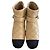 Botines de piel Chanel Beige Negro 39