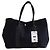 Borsa tote Hermès in tessuto blu navy - vista 4