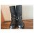 Botas Louis Vuitton de cuero negro - vista 7