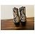 Autre Marque Botines Freelance Paris de cuero burdeos y estampado de serpiente Castaño Impresión de pitón - vista 10