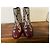 Autre Marque Botines Freelance Paris de cuero burdeos y estampado de serpiente Castaño Impresión de pitón - vista 12