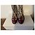 Autre Marque Botines Freelance Paris de cuero burdeos y estampado de serpiente Castaño Impresión de pitón - vista 3