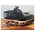 Prada Scarpe Richelieu con plateau in pelle nera e stampa leopardata Nero Stampa leopardo - vista 11