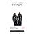 Prada Scarpe Richelieu con plateau in pelle nera e stampa leopardata Nero Stampa leopardo - vista 4