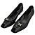 Prada Kitten Heels aus schwarzem Leder mit Schnalle