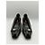 Prada Kitten Heels aus schwarzem Leder mit Schnalle - Ansicht 3