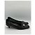 Prada Kitten Heels aus schwarzem Leder mit Schnalle - Ansicht 4
