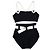 Chanel Costume da Bagno Due Pezzi con Logo CC Nero Bianco