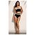 Chanel Costume da Bagno Due Pezzi con Logo CC Nero Bianco - vista 5