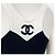 Chanel Costume da Bagno Due Pezzi con Logo CC Nero Bianco - vista 6