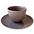 4 chávenas de grés + pires Calvin Klein Home - Taupe - 8 disponíveis