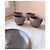 4 chávenas de grés + pires Calvin Klein Home - Taupe - 8 disponíveis - vista 8