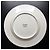 8 Plates 17 cm porcelain Calvin Klein Home - Blue Stencil Model - New White - view 3