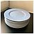 8 Plates 17 cm porcelain Calvin Klein Home - Blue Stencil Model - New White - view 4