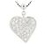 Autre Marque Collana Rose Vif K18WG Diamanti Argento