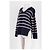 Autre Marque Braided Wollpullover marineblau - Ansicht 4