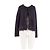 Maje Cardigan gerade Schnitt marineblau