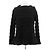 Alaïa Top de lana negro con flecos