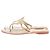 Fendi Sandalen aus Leder Gold Größe 38 - Ansicht 3