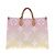 Borsa Tote Louis Vuitton Onthego Rosa in Pelle
