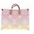 Borsa Tote Louis Vuitton Onthego Rosa in Pelle - vista 2