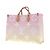 Borsa Tote Louis Vuitton Onthego Rosa in Pelle - vista 5