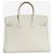 Hermès Borsa Birkin 25 in Togo bianca con hardware in palladio Bianco - vista 3