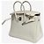 Hermès Borsa Birkin 25 in Togo bianca con hardware in palladio Bianco - vista 7