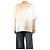 Ermanno Scervino Top in raso crema a maniche corte - size UK 4 Crudo