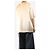 Ermanno Scervino Top in raso crema a maniche corte - size UK 4 Crudo - vista 2